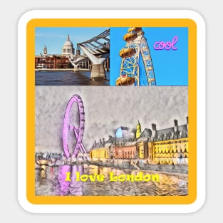 I Love London Eye Sticker